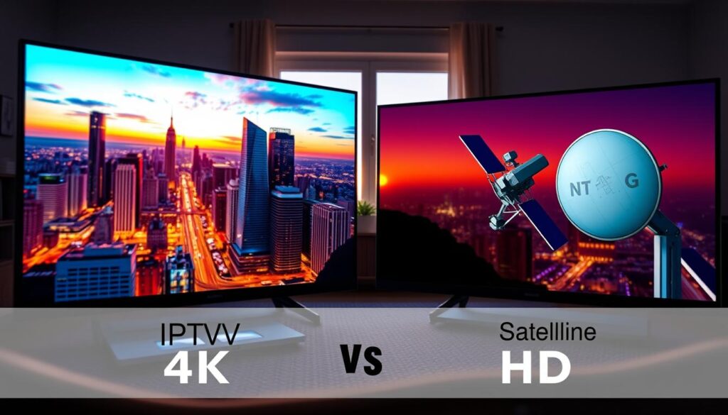 Comparaison qualité image IPTV satellite HD 4K Comparaison qualité image IPTV satellite HD 4K