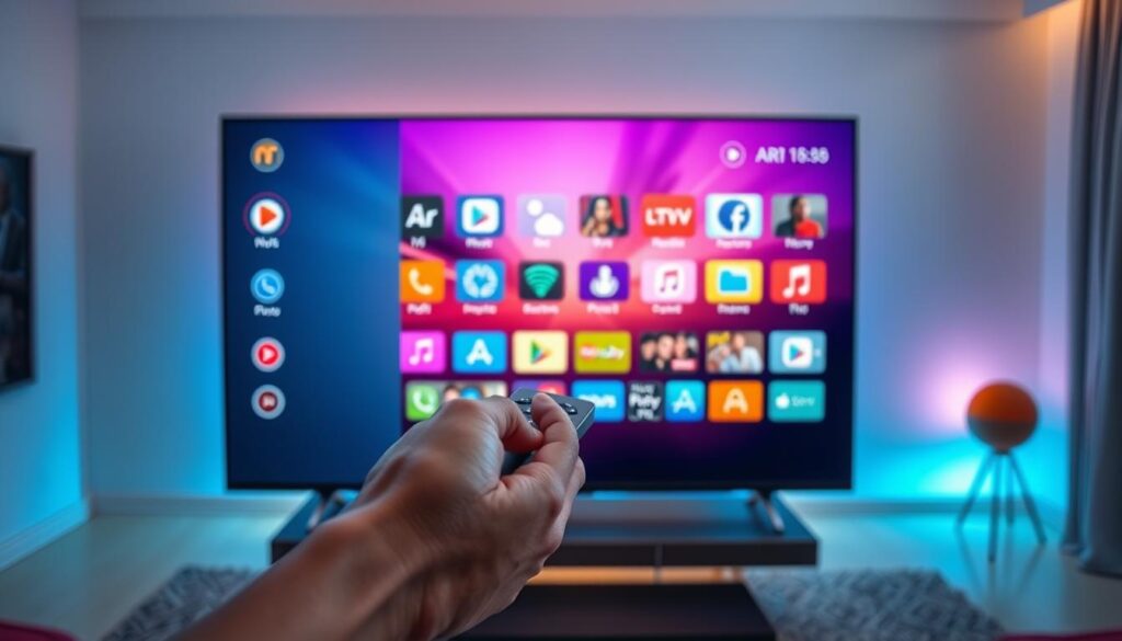 Configuration IPTV Smarters Pro sur Android Box interface utilisateur