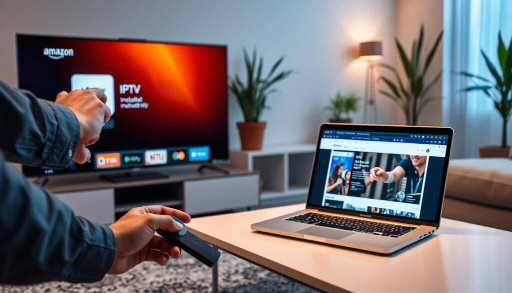 Installation application IPTV Fire Stick Downloader