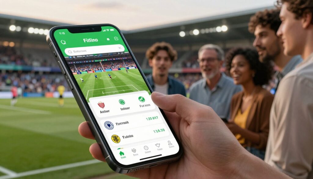 application mobile football
