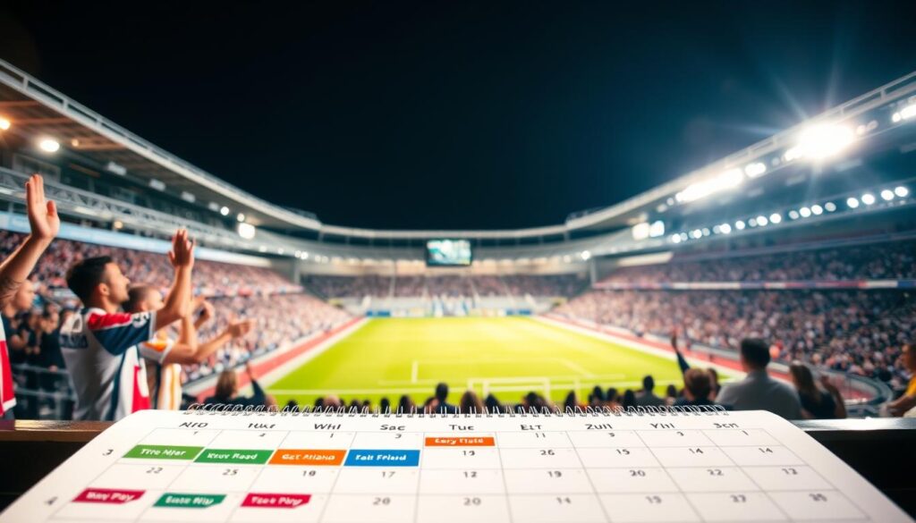 calendrier des compétitions football