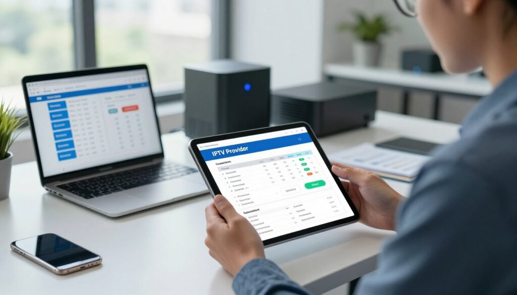 critères sélection fournisseur IPTV fiabilité support client