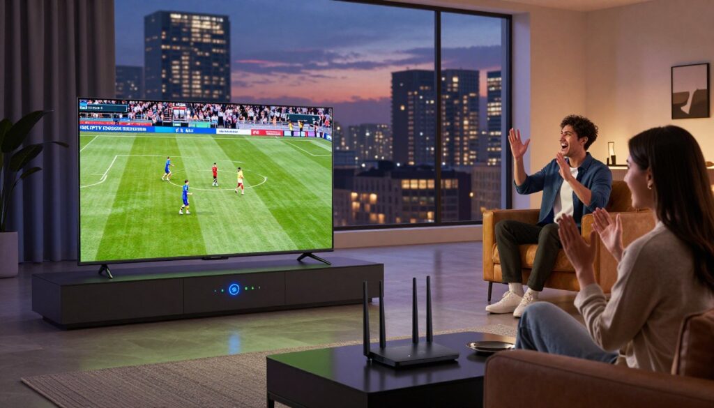 débit internet IPTV 4K et stabilité du streaming sport