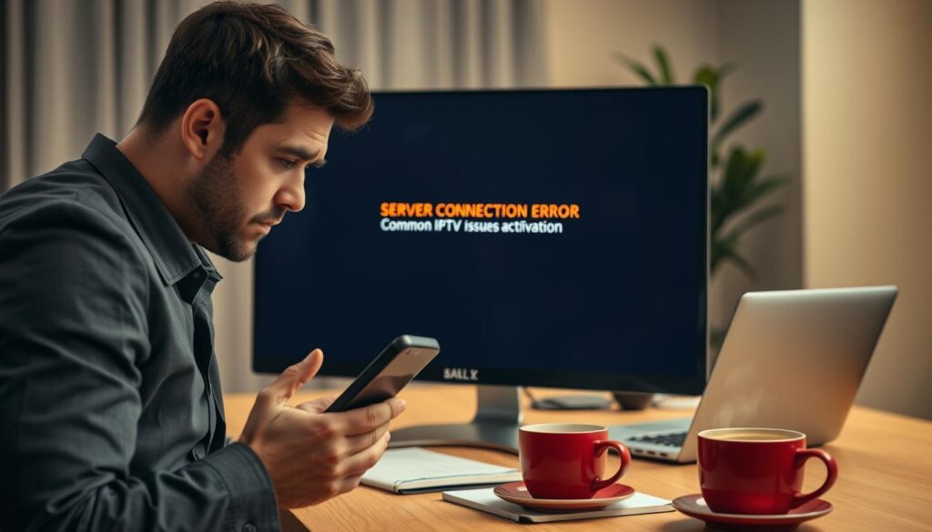 erreur de connexion au serveur problème activation IPTV