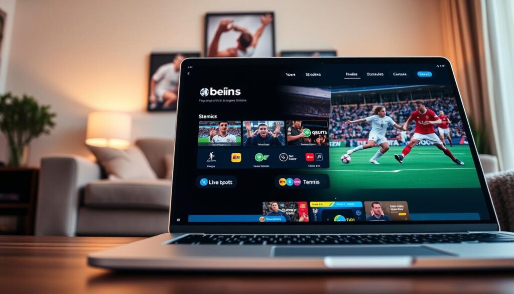 interface bein sports streaming