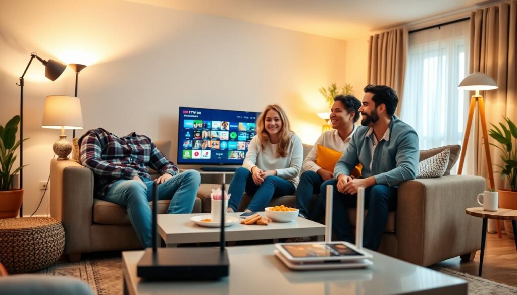 optimisation connexion iptv streaming famille